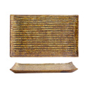 Plate Recrangukar Mino Plate Brown23,8x15 cm
