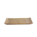 Plate Recrangukar Mino Plate Brown23,8x15 cm