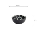 Bowl Onyx Noir Mermaid Design 8,5x3,4cm