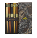 Chopstick Giftset Golden/Silver Dragon