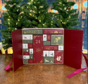 Adventskalender röd 33x29 cm
