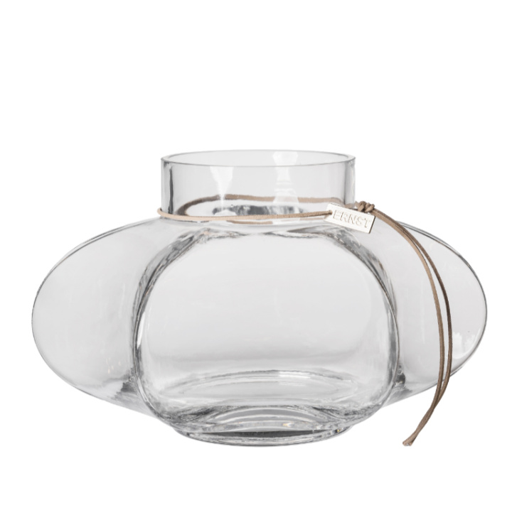 Glasvas d25 h16cm i gruppen Inredning / Krukor & Vaser / Vaser hos Åsby Hem & Trädgård (198492)