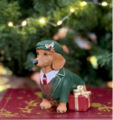 Hund sittande mix 14,5 cm