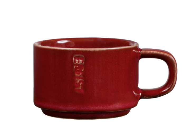 Glöggmugg röd Ø7,5cm H5cm i gruppen Inredning / Kök / Porslin hos Åsby Hem & Trädgård (199019)